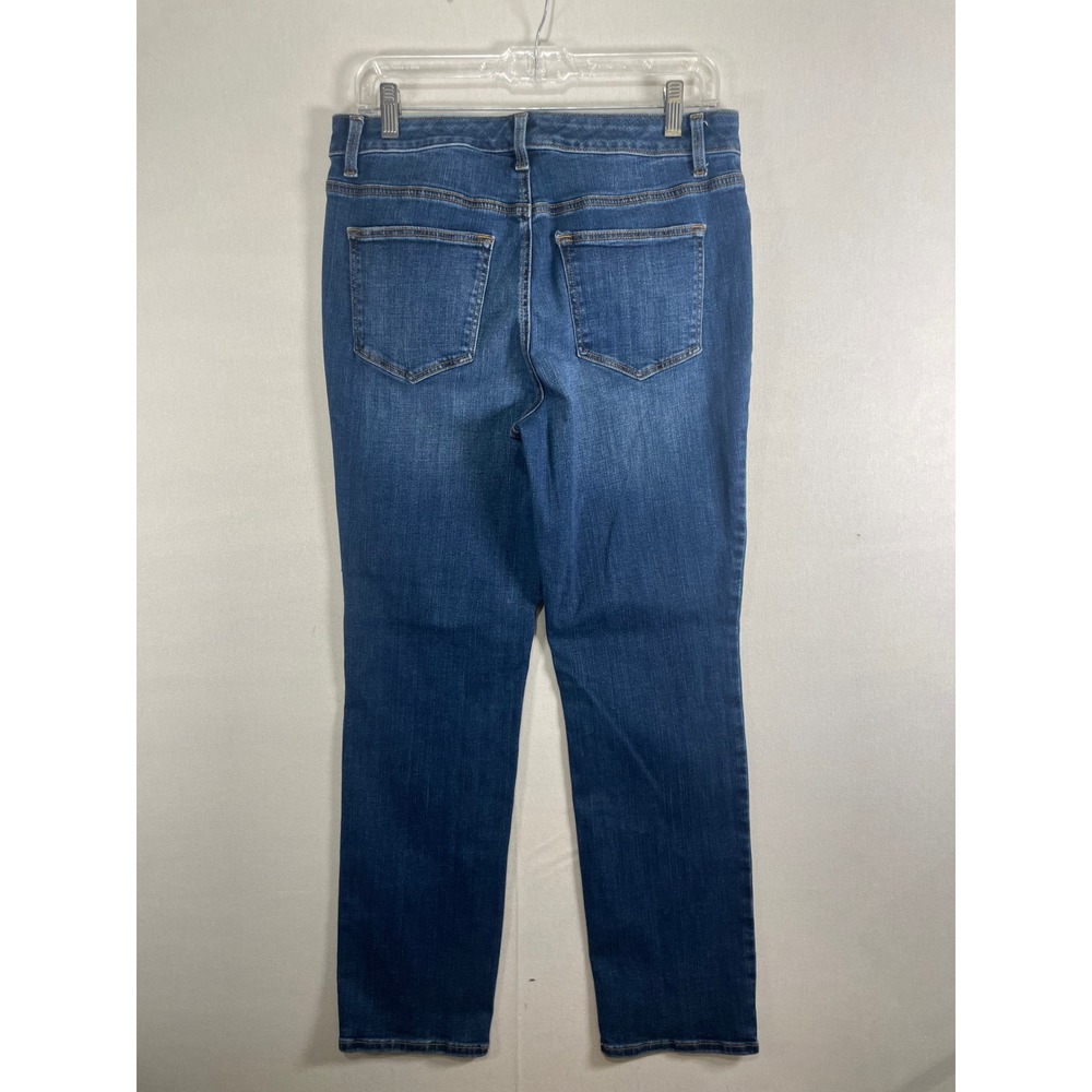 Talbots Straight Leg Jeans 10P Womens Medium Wash Blue High Rise Petite Denim - Picture 3 of 9
